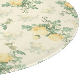 フローラガラス丸いカッティングボード黄色いバラ カッティングボード (角)