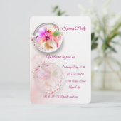 フローラガラスorb招待 招待状 (スタンド正面)