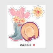 フローラガーデニングビニールステッカー シール (シート)