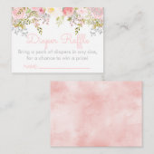 フローラガーデンおむつラッフルチケットインサート エンクロージャーカード (正面/裏面)