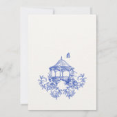 フローラガーデンと動物の招待状 セーブザデート (裏面)