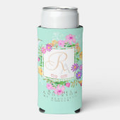 フローラガーデンアクアモノグラム スリム缶クーラー (Seltzer正面)