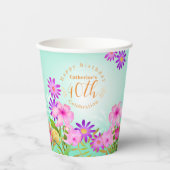 フローラガーデンアクア 紙コップ (正面)