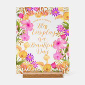 フローラガーデンアクリル標識 アクリルサイン (正面)