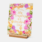 フローラガーデンアクリル標識 アクリルサイン (傾斜)