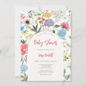 フローラガーデンアーチベビーシャワー招待状 招待状 (正面)