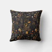 フローラガーデンイエローオレンジピンクグリーン クッション (裏面)