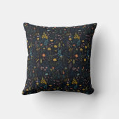 フローラガーデンイエローグリーンブルー クッション (裏面)