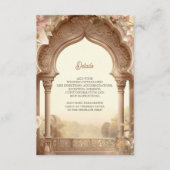 フローラガーデンインディアンパレスアー結婚チズ詳細 エンクロージャーカード (正面)