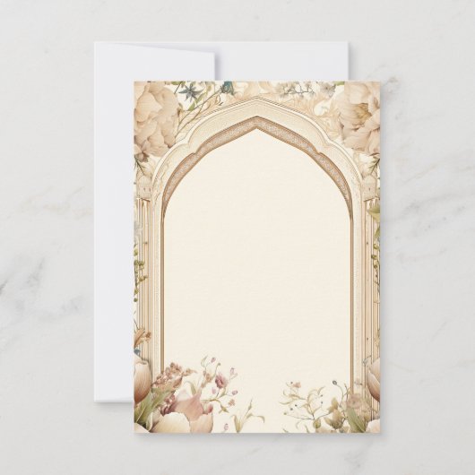 フローラガーデンインディアンパレ結婚ス 出欠カード (裏面)