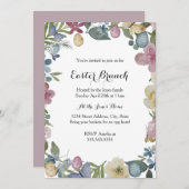 フローラガーデンイースターブランチ招待状 招待状 (正面/裏面)