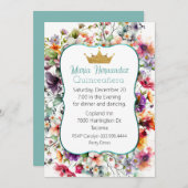 フローラガーデンウィズクラウンキンセニェラ招待状 招待状 (正面/裏面)