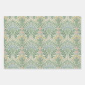 フローラガーデンエデンゴールデンリリーモリスパターン ラッピングペーパーシート (正面)