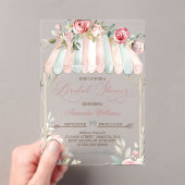 フローラガーデンエレガントブライダルシャワー アクリル招待状 (インサイチュ (ポータブル))