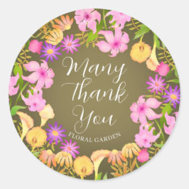 フローラガーデンオリーブ ラウンドシール