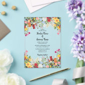 フローラガーデンカラフルフラワーズ結婚式招待状 アクリル招待状 (インサイチュ (ウェディング))