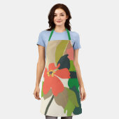 フローラガーデンカラーブロックフローリスト エプロン (着用した状態)