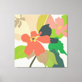 フローラガーデンカラーブロック キャンバスプリント (正面)