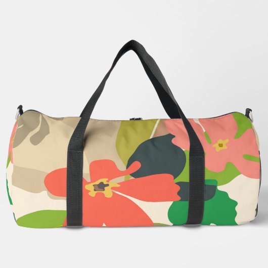 フローラガーデンカラーブロック ダッフルバッグ (正面)