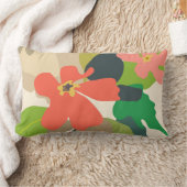 フローラガーデンカラーブロック ランバークッション (ブランケット)