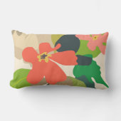 フローラガーデンカラーブロック ランバークッション (正面)