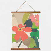 フローラガーデンカラーブロック 吊り下げ型タペストリー (正面)