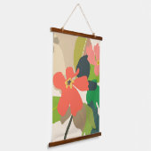フローラガーデンカラーブロック 吊り下げ型タペストリー (傾斜あり)