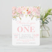 フローラガーデンガールファースト誕生日招待状 招待状 (スタンド正面)