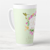 フローラガーデングリーンラテ カフェラテマグ (左アングル)