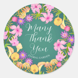 フローラガーデングリーン ラウンドシール