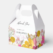 フローラガーデンサマーブライダルシャワーサンキュー フェイバーボックス (正面サイド)