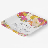 フローラガーデンサマーブライダルシャワー ペーパープレート (傾斜あり)