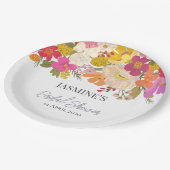 フローラガーデンサマーブライダルシャワー ペーパープレート (アングル)