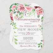 フローラガーデンサマー引っ越し祝いパーティーパーティー 招待状 (正面/裏面)