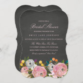 フローラガーデンシャルボードブライダルシャワー招待 招待状 (正面/裏面)