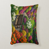 フローラガーデンシーン装飾 アクセントクッション (正面(垂直))