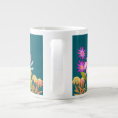 フローラガーデンティール(緑がかった色) ジャンボコーヒーマグカップ (裏面)