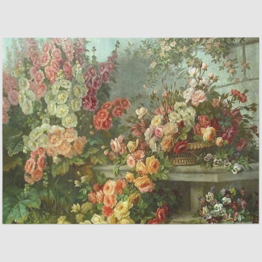 フローラガーデンデコページ紙 薄葉紙 (正面)