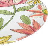 フローラガーデンデザイン(白い背景) カッティングボード (角)