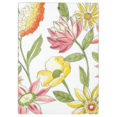 フローラガーデンデザイン(白い背景) クリップボード (裏面)