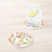 フローラガーデンデザイン(白い背景) コースター (側面)