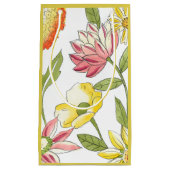 フローラガーデンデザイン（白い背景） スモールペーパーバッグ (正面)