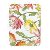 フローラガーデンデザイン(白い背景) マグネット (縦)