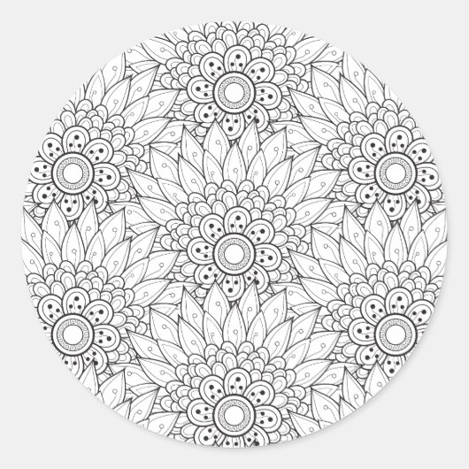 フローラガーデンドードル ラウンドシール (正面)