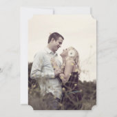 フローラガーデンハンドレタリング日付カードの保存 セーブザデート (裏面)