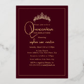 フローラガーデンバタフライフォトブルゴーニュキンセアニェラ 箔招待状 (裏面)