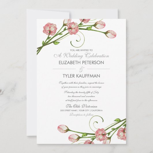 フローラガーデンバラ結婚式招待状 招待状 (正面)