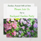 フローラガーデンパーティの招待状 招待状 (正面/裏面)