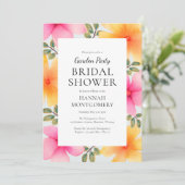 フローラガーデンパーティーブライダルシャワー 招待状 (スタンド正面)