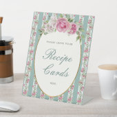 フローラガーデンパーティーレシピカードブライダルシャワー 台座サイン (インサイチュ)